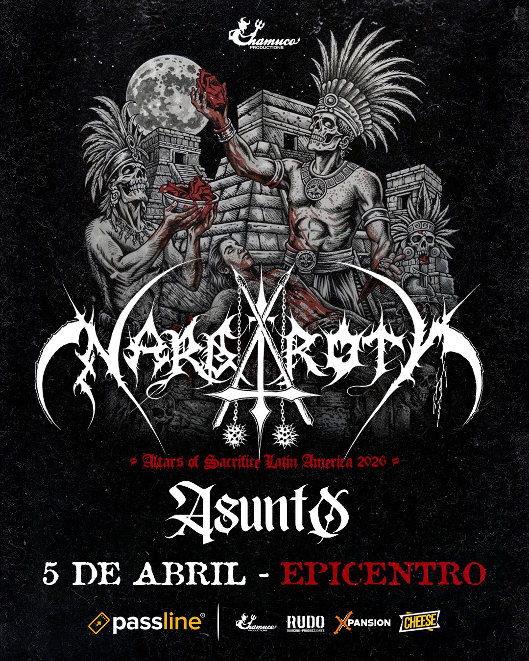 Asunto se suma al show de Nargaroth en Santiago